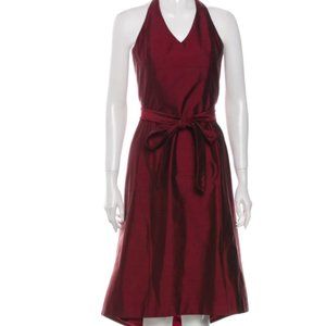 JENNY YOO Silk Midi Length Dress